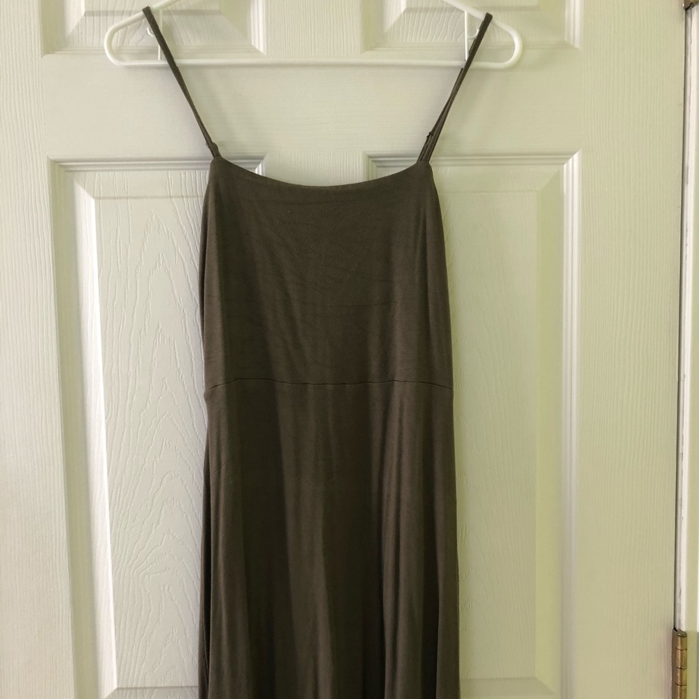 Forever 21 olive/army green summer dress